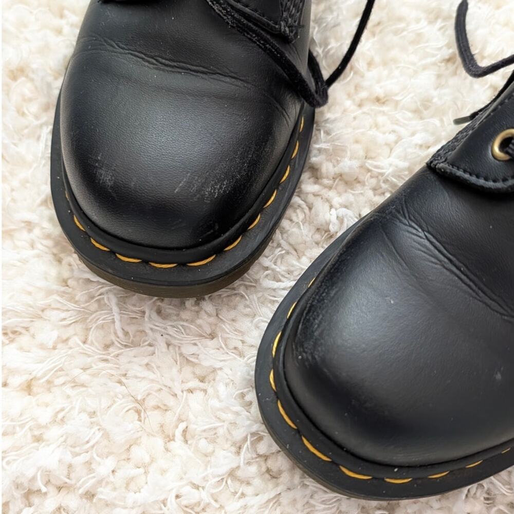 Dr. Martens 1460 Vegan Felix Lace Up Boots Unisex Womens Mens M7/8L Black - Picture 6 of 7